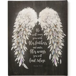 He Will Cover You Canvas Print