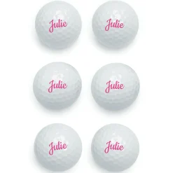 Hot Pink Name Personalized Golf Balls