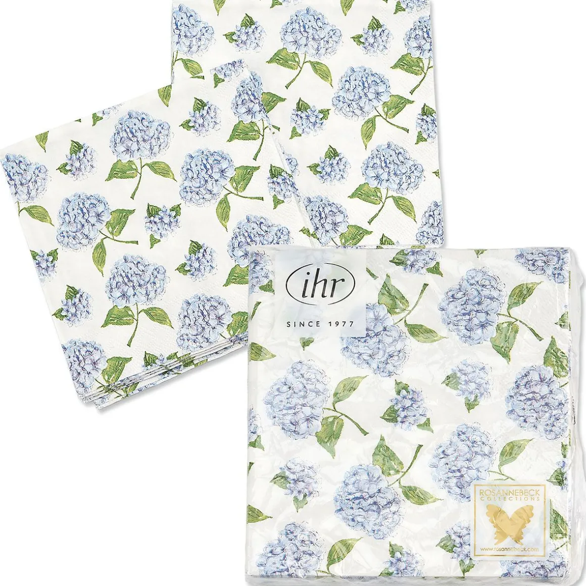 Hydrangea Cocktail Napkins