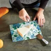 Hydrangea Personalized Glass Cutting Board