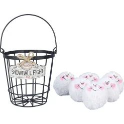 Indoor Snowball Fight Basket