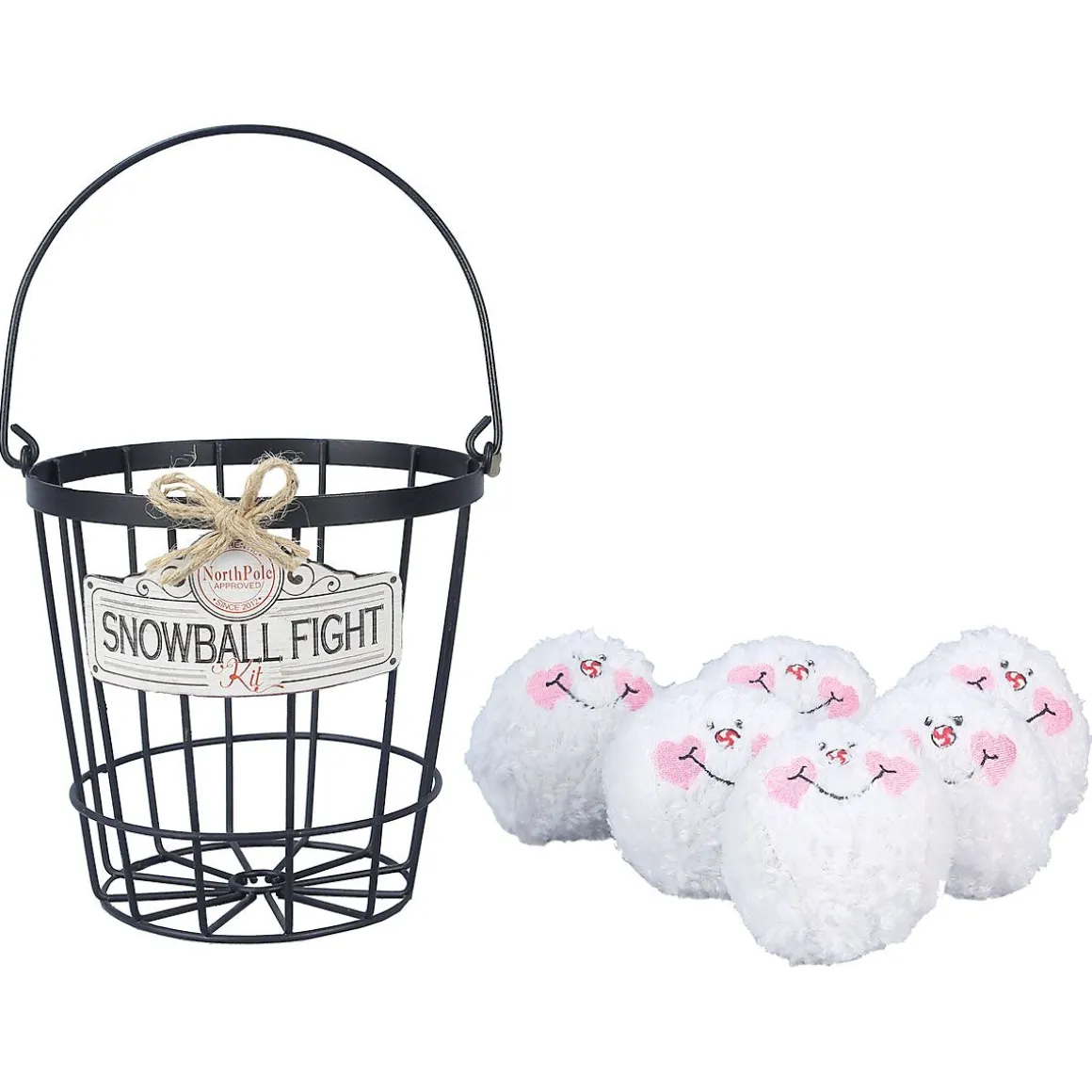 Indoor Snowball Fight Basket