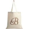 Initial Personalized Canvas Tote