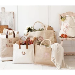 Initial Personalized Canvas Tote