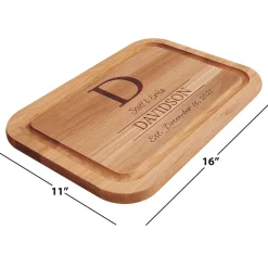 Initial Personalized Wood Cutting Board