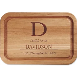 Initial Personalized Wood Cutting Board