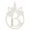 Initial Unicorn Personalized Wooden Plaque