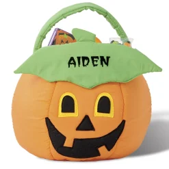 Jack-o'-Lantern Personalized Halloween Treat Bag