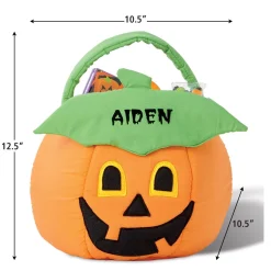 Jack-o'-Lantern Personalized Halloween Treat Bag