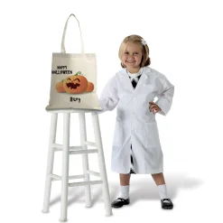 Jack-o'-Lantern Personalized Halloween Canvas Tote