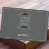 King of the Grill Personalized Doormat