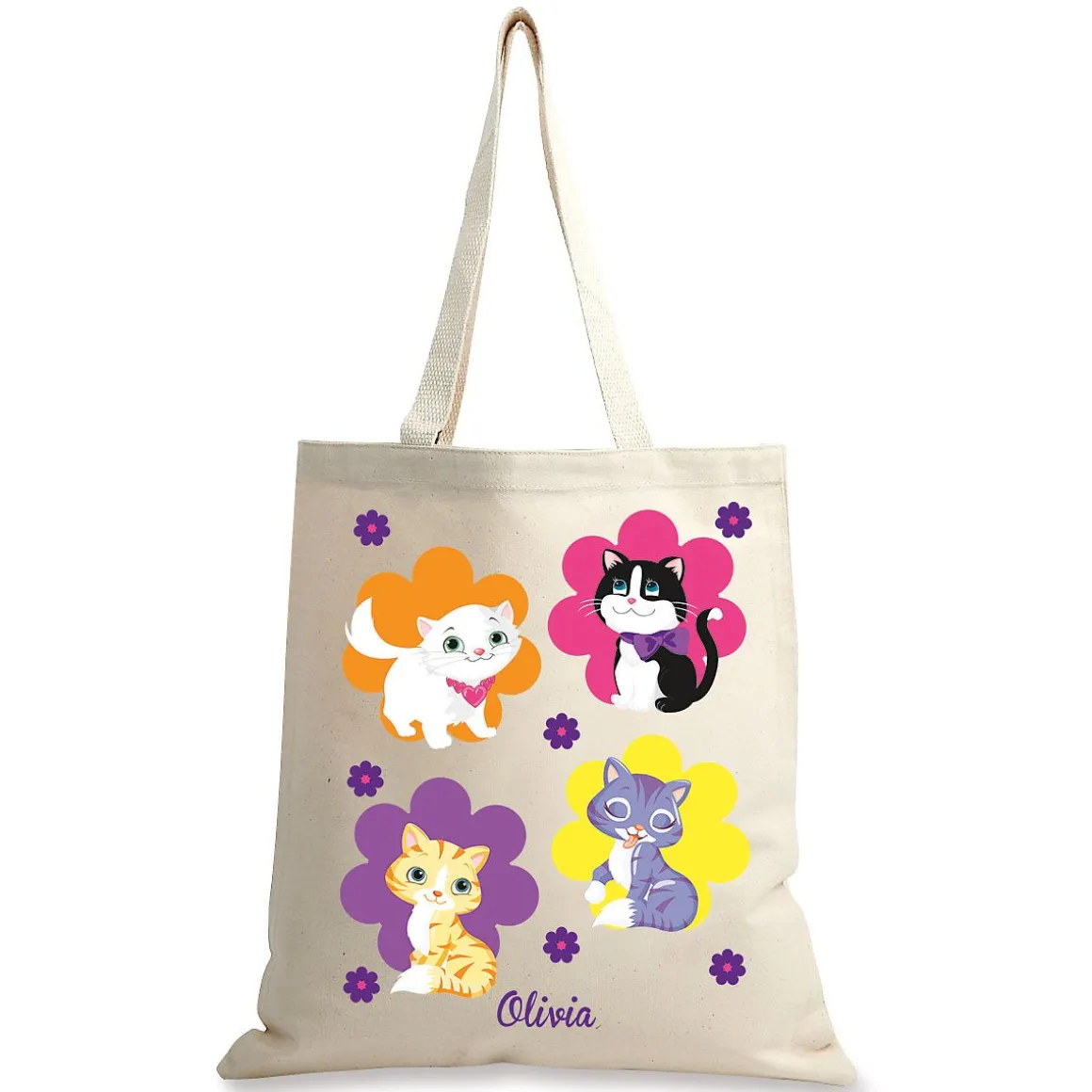 Kitten Cuties Personalized Canvas Tote