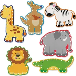Lace-Up Zoo Animal Cards