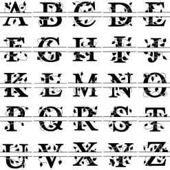 Last Name Initial Round Address Stamp