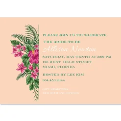 Lavish Tropical Personalized Invitations