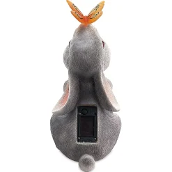 LED Bunny with Butterfly Figurine