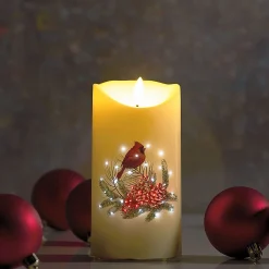 LED Cardinal Candle