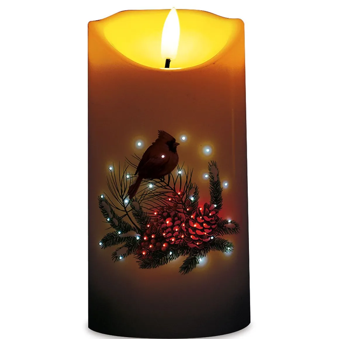 LED Cardinal Candle