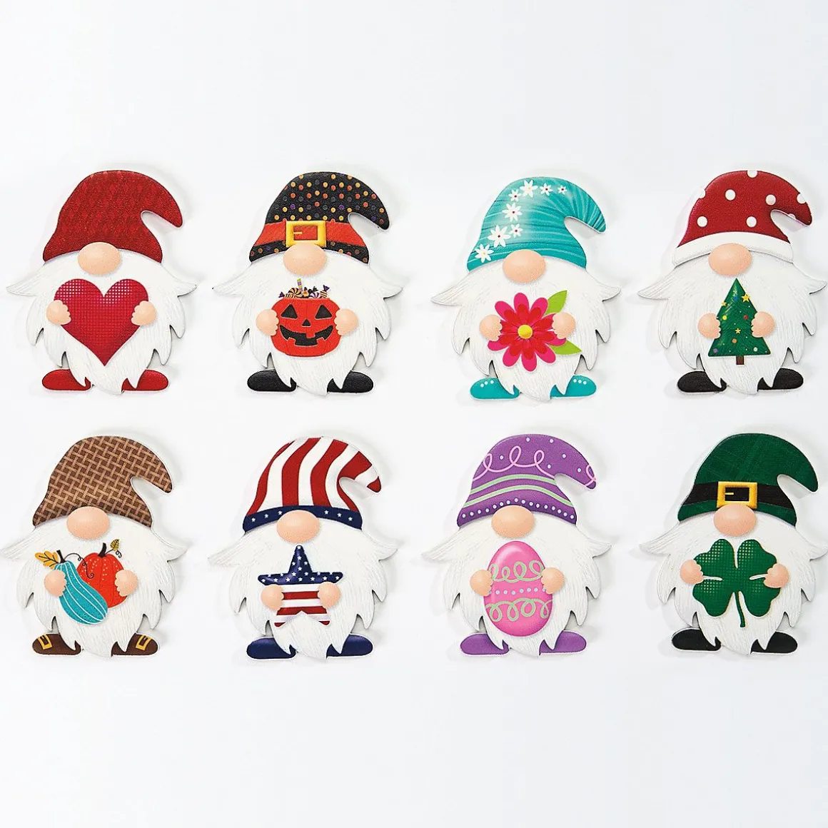 LED Home Shelf Sitter with Interchangeable Seasonal Gnomes
