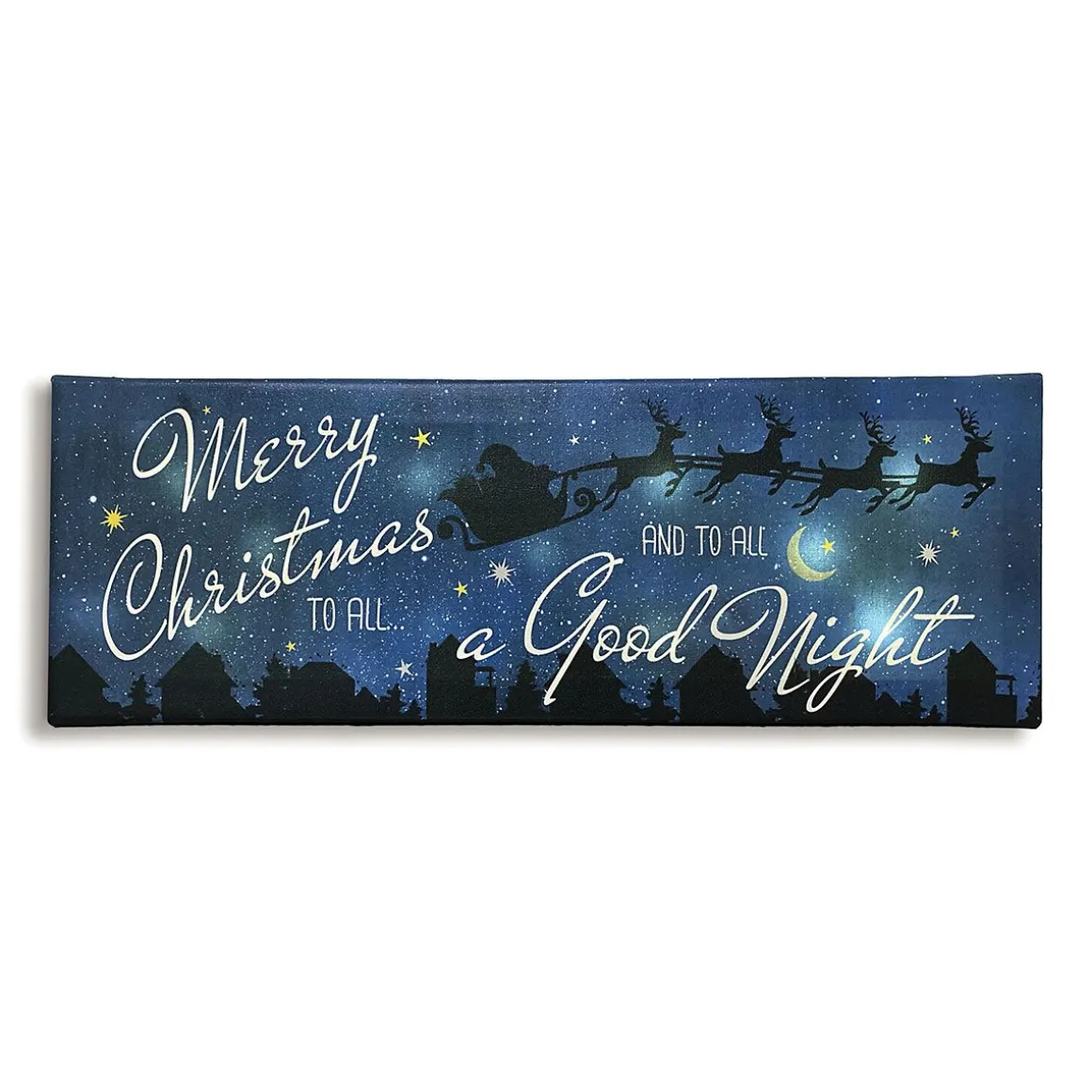 LED Merry Christmas to All Canvas