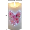 LED Vintage Floral Candle