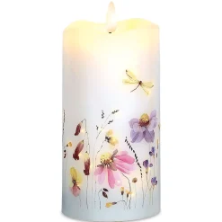 LED Wildflowers Candle