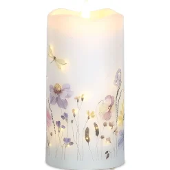 LED Wildflowers Candle