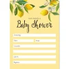 Lemons Baby Shower Fill In The Blank Invitations