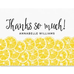 Lemons Personalized Thank You Cards