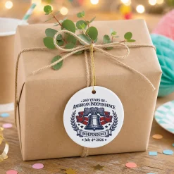 Liberty Bell Round Ornament