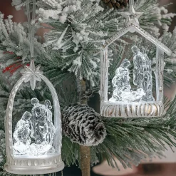Lighted Nativity Ornament