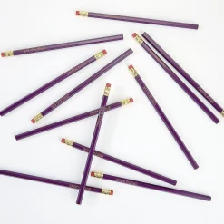 #2 Light Purple Personalized Hardwood Pencils