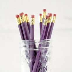 #2 Light Purple Personalized Hardwood Pencils