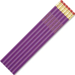 #2 Light Purple Personalized Hardwood Pencils