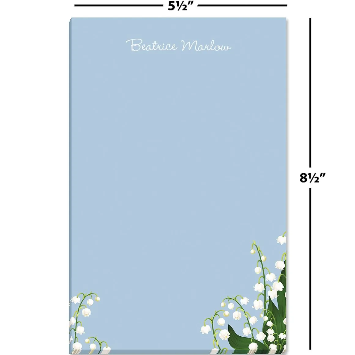 Lily of the Valley Personalized Notepads