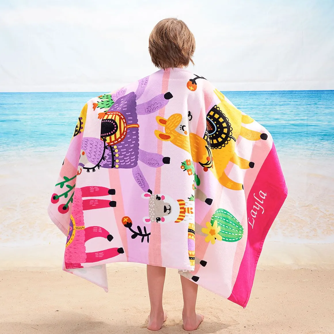 Llama Personalized Towel