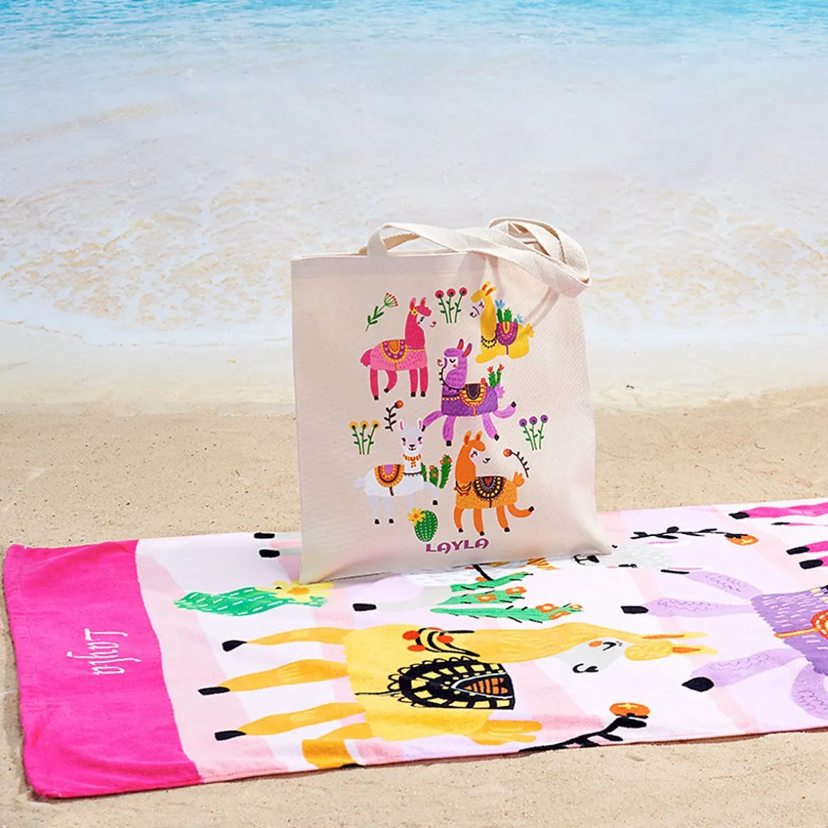 Llama Personalized Towel