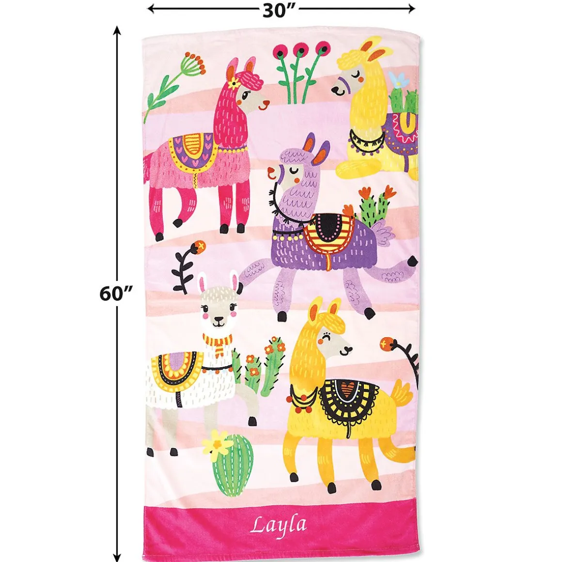 Llama Personalized Towel
