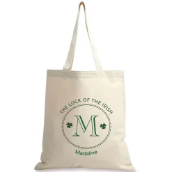Luck of the Irish Personalized Canvas Tote
