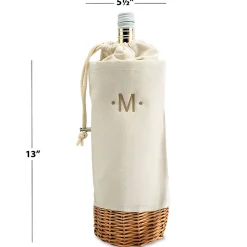 Malbec Insulated Personalized Wine Bottle Basket