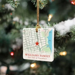 Map Personalized Ornament