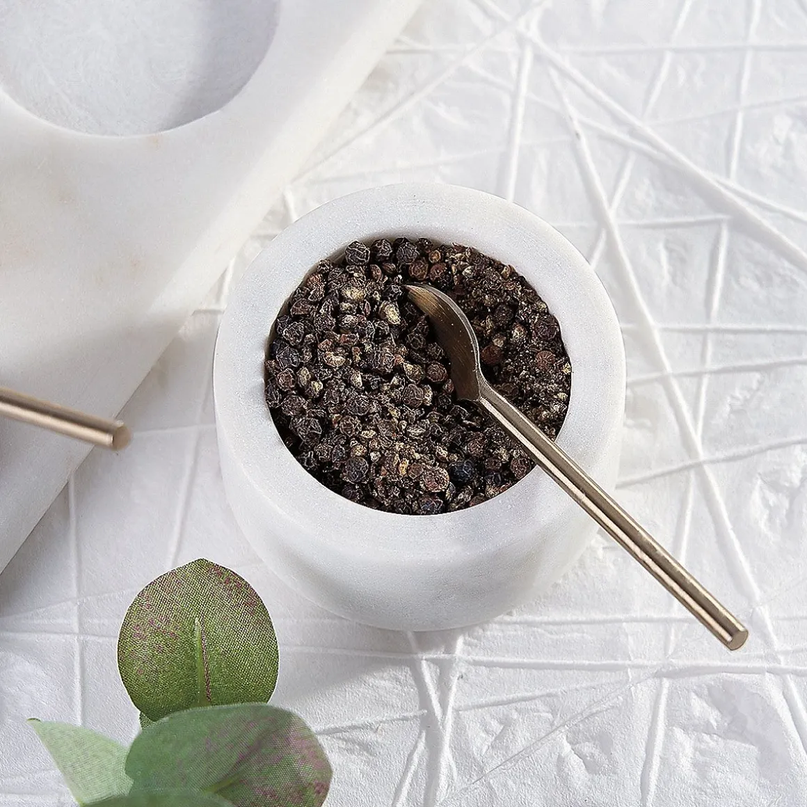 Marble Condiment Set