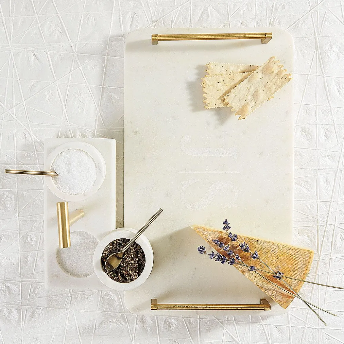 Marble Condiment Set