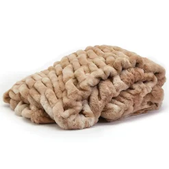 Marbled Faux Fur Throw