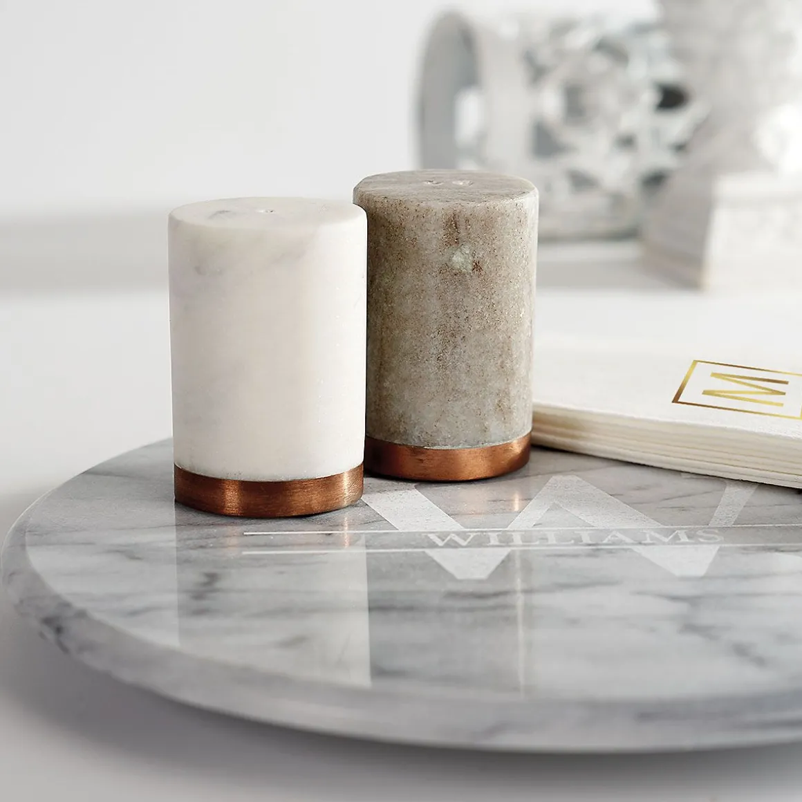 Marble Salt & Pepper Shakers