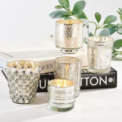 Mercury Glass Votive Holders