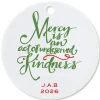 Mercy Round Christmas Personalized Ornament