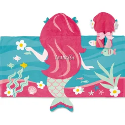 Mermaid Personalized Hooded Towel by Stephen Joseph®