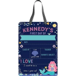 Mermaid Personalized 1st Day Dry Erase Board