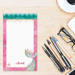 Mermaid Tail Personalized Notepad